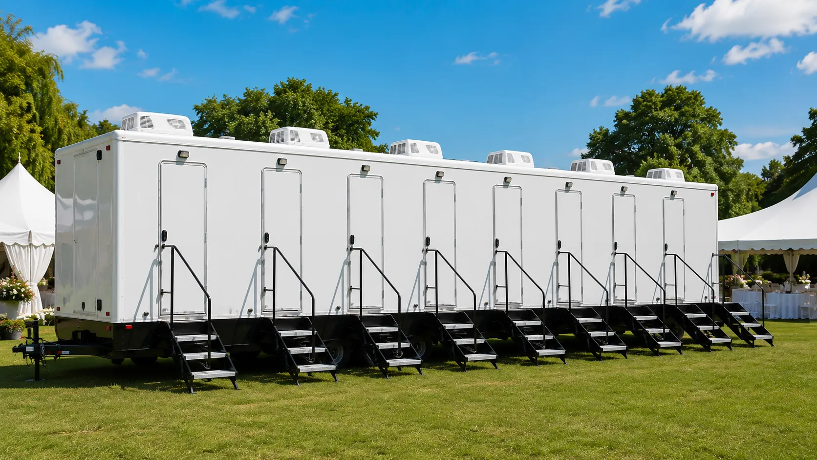 8 Stall Restroom Trailer in Scottsdale, AZ