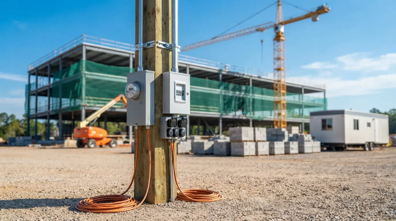 Temporary Power Pole in Scottsdale, AZ